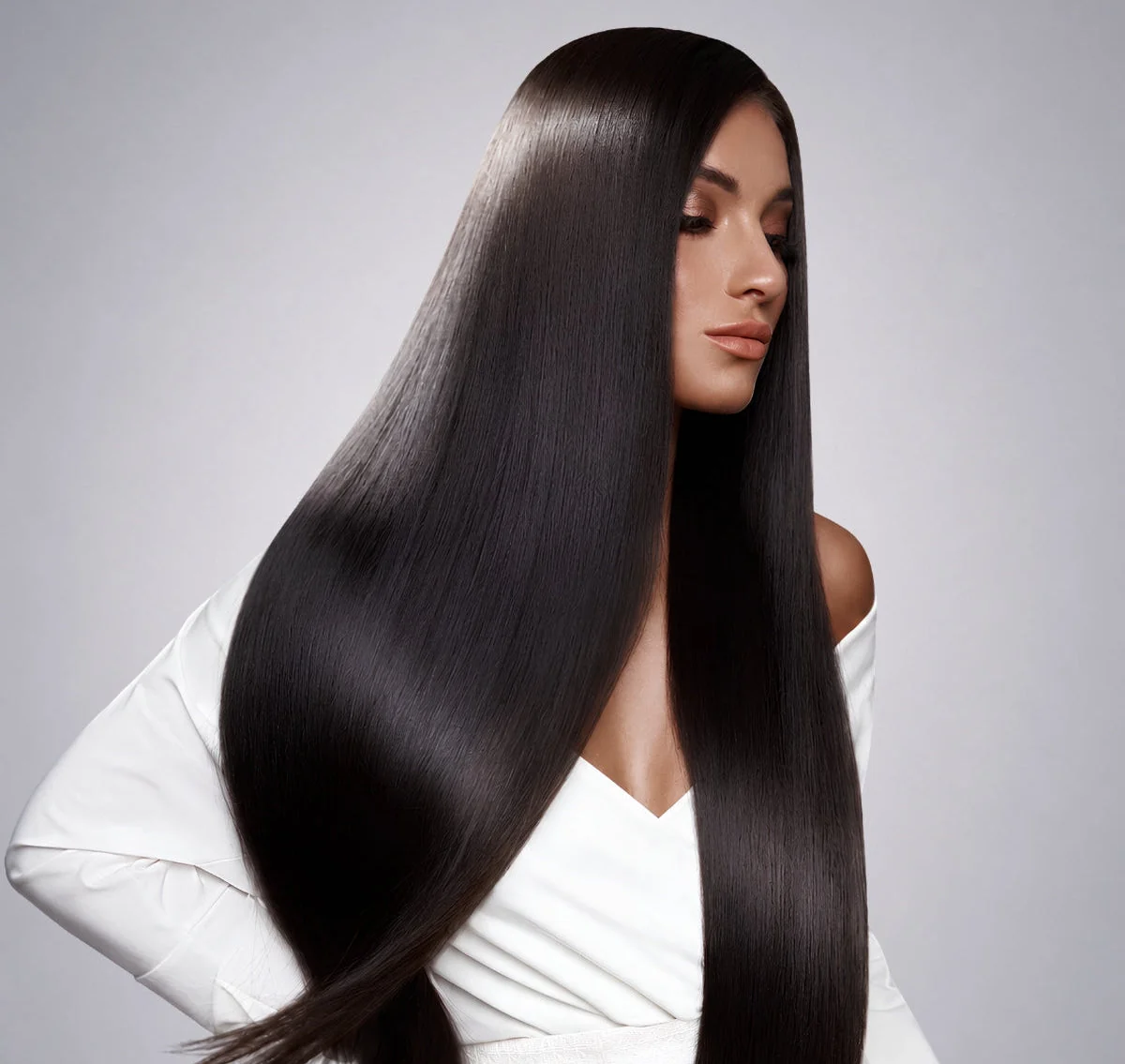 Smooth, glossy finish at Davida Salon NYC